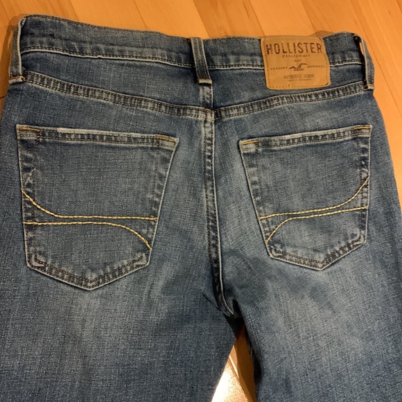 EUC Hollister Button Fly Skinny Blue Jeans 30x30 - Picture 10 of 16